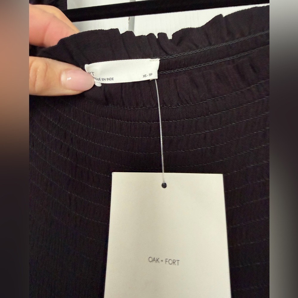 OAK+FORT Black Midi Dress NWT - Picture 4 of 8